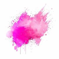 Pink Watercolor Paint Splash Isolated vector