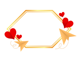 Valentine Frame Heart Background png