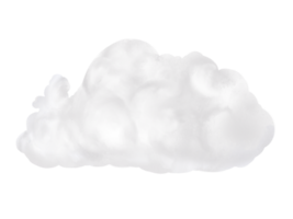 nuage aquarelle réaliste isolé sur fond de transparence png