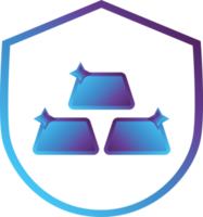 shield modern gradient icon png