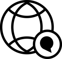 icono de red de globo png