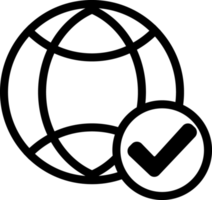 icono de red de globo png