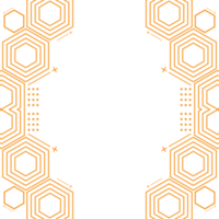 modernes geometrisches sechseckiges formdesign png