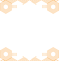 diseño geométrico moderno de forma hexagonal png