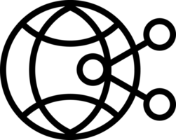 Globus-Netzwerk-Symbol png