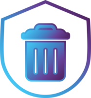 shield modern gradient icon png