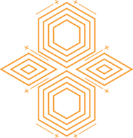 conception de forme hexagonale géométrique moderne png