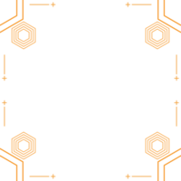 design geométrico moderno de forma hexagonal png