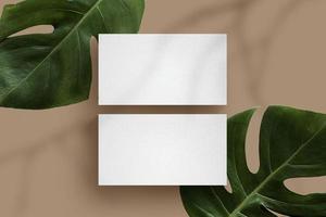 maqueta de tarjeta de visita minimalista limpia foto