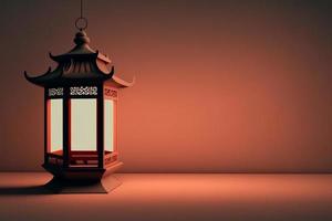 Lantern chinese 3d background realistic photo