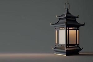 Lantern chinese 3d background realistic photo