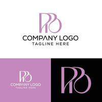 Initial Letter PB Logo Design Monogram Creative Modern Sign Symbol Icon vector