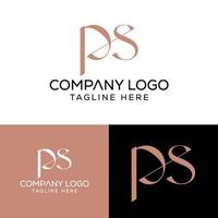 Initial Letter PS Logo Design Monogram Creative Modern Sign Symbol Icon vector