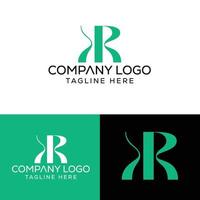letra inicial kr logo diseño monograma creativo moderno signo símbolo icono vector