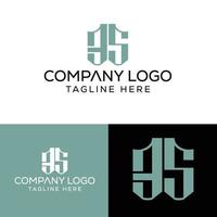 Initial Letter ES Logo Design Monogram Creative Modern Sign Symbol Icon vector