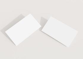 maqueta de tarjeta de visita minimalista limpia foto