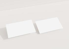 Clean minimal business card mockup photo