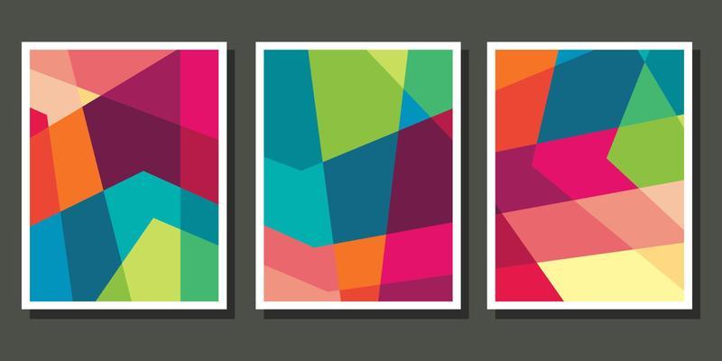 Abstract Bauhaus geometric pattern background vector circle