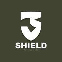 Shield Logo, Antivirus Protection Security Vector, Simple Gaming Logo Shield Design vector