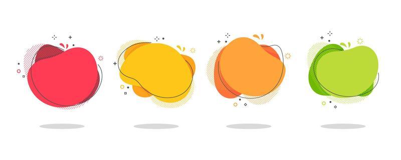 Liquid text box. Quote speech bubble. flowing liquid shape