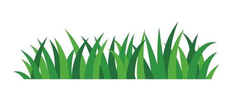 natural green grass bushes decorate environmental ecology cartoon scene vector