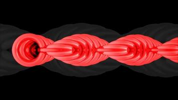 3D Rendering Abstract Wire Turning photo