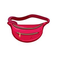 travel waist bag cartoon vector illustration