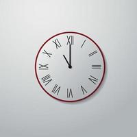 Vector illustration with the image of the clock