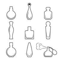 Set of isolated icons on a theme perfume vector