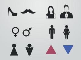 Set of isolated icons on a theme toilet vector