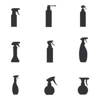 Set of isolated icons on a theme sprays vector