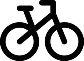 ilustración de bicicleta con estilo plano vector