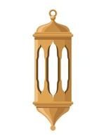 golden arabic lamp vector