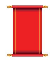 red chinese flag vector