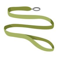 collar verde accesorio para mascotas vector