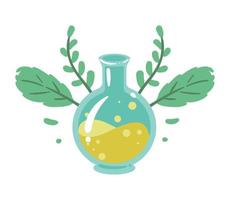 glass bottle natural product vector