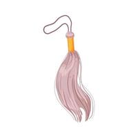 decorative tassel rope cartoon vector illustration