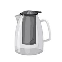 water teapot tea kettle cartoon vector illustration