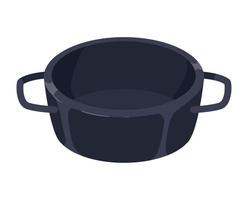 pot kitchen utensil vector