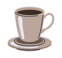 coffee drink in cup vector