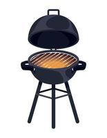 oven grill with cap vector