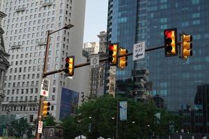 Filadelfia, Estados Unidos - 23 de mayo de 2018 - tráfico en la ciudad foto