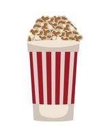 cinema pop corn food vector