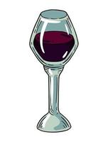 wine cup drink vector