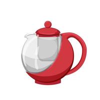 kitchen teapot tea kettle cartoon vector illustration