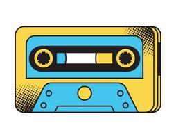 cassette pop art style vector