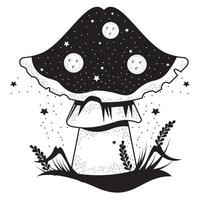 fungus surreal space vector