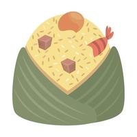 zongzi chinese traditional food vector