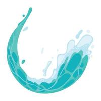 h2o splashes nature fresh resource vector