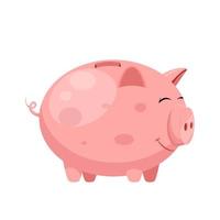 piggy bank cartoon vector illustration